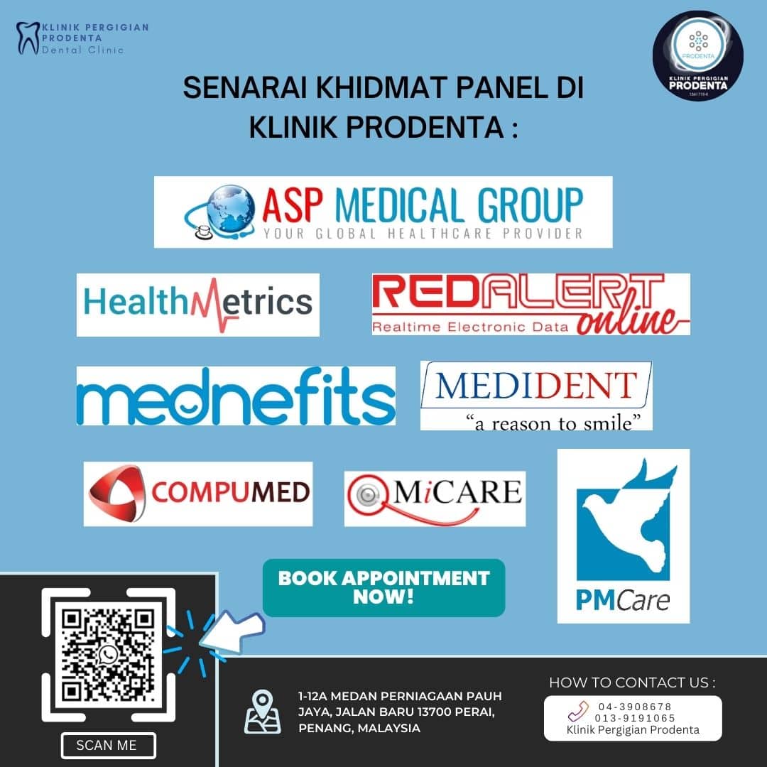 SENARAI KHIDMAT PANEL DI KLINIK PRODENTA